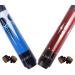AB Earth 2-Piece Pool Cues 58 Inches American Billiard Screw-on Tips Cue House Bar Pool Stick Set 2 Screw-on Tips