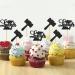 MonMon & Craft Congrats Lawyer Cupcake Toppers/Lawyer Graduation Cupcake Decor/Lawyer up Cupcake Toppers/Law School Graduation Party Cupcake Decorations/Black Glitter 24 Pcs - Buy Online on GoSupps.com