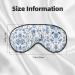 Buy Flowers and Leaves Print Unisex Sleep Eye Mask - Soft Comfort Cover for Travel Yoga & Shift Work - Buy Online on GoSupps.com