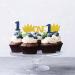 Set of 24 Crown One Cupcake Toppers Blue&Gold Glitter Number 1 Sign Cupcake Picks 1st Birthday Cake Decorations Anniversary/Baby Shower Party Supplies - Buy Online on GoSupps.com