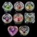 GSHLLO 2 Pcs Colorful Nail Art Glass Acrylic Dappen Dish Liquid Powder Crystal Cup Glassware Tools with Lid H - Buy Online on GoSupps.com