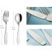 Exzact Children's Cutlery Set - 6-Piece Stainless Steel Utensils for Toddlers | 3 Forks & 3 Spoons with Dog & Bunnies Design - Buy Online on GoSupps.com