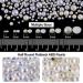 4000PCS Flatback Rhinestones and Pearls Kit #1 - Glass Clear & AB Crystals, Plastic Dome Beads for Nail Art with Pickup Pencil and Tweezer - Buy Online on GoSupps.com