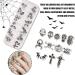 3D Halloween Nail Art Charms 1Box 12Grids Skull Pumpkin Bat Spider Web Cross Alloy Nail Art Jewelry Decoration Silver Nail Gems Rhinestones Nail Supplies for Nail Design DIY Crafts (B Pattern) - Buy Online on GoSupps.com