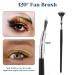 4PCS Mascara Fan Brush Set - Multifunctional Clump Eyelash Comb & Separator for Perfect Lashes | Scalloped Folding Lash Wand Tool for Upper & Lower Lashes - Buy Online on GoSupps.com