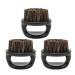 Beard Brush for Men Shaving Brush Burr-Free Round Handle Comfortable with Practical Facial Beard Cleaning Shaving Brush 3-Piece