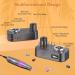 Nail Milling Mills for Geln gel - Yafex 11-in-1 Electric Nail Cutter 35000 RPM Professional Manicure & Pedicure Set Safety Lock Violet - Buy Online on GoSupps.com