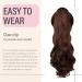 Dcbaboo Ponytail Extension Curly 18inch Claw Clip in Ponytail Hair Extensions Long Wavy Synthetic Pony tails Natural Wave One Piece Hairpiece Fake Ponytail for Women Dark Auburn 18 inch 140g Dark Auburn - Buy Online on GoSupps.com