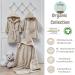 Sei Design Organic Baby Bathrobe | 100% Organic Cotton | Terry Cloth | Ages 3-4 Years | Soft & Natural Children's Bathrobe - Buy Online on GoSupps.com