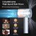 Hair Dryer TECHMERI Ionic Blow Dryer 110 000 RPM High-Speed Brushless Motor Professional Hair Blow Dryer for Fast Drying Thermo-Control Hair Dryers with Nozzle LCD Display Silver Blue - Buy Online on GoSupps.com