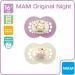 MAM Original Night Pacifier Set of 2 - Luminous Rubber 16+ Months Pink with Cover Buy Internationally! - Buy Online on GoSupps.com