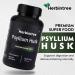 HERBINTREE Organic Psyllium Husk Capsules 1500mg | High Fiber Supplement for Digestive Health Gut Cleanse & Bowel Regularity | Gluten-Free Non-GMO Vegan 90 Capsules - Buy Online on GoSupps.com