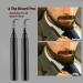 Prreal 2Pcs Black Beard Pen Natural Beard Filler For men Waterproof & Sweatproof Beard Pencil Long-Lasting Beard Filling Pen To Fill Define & Sharpen Hair Beard & eyebrow Colour#Black 0.5 g (Pack of 2) - Buy Online on GoSupps.com