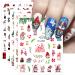 Christmas Nail Stickers 9 Sheets Self-Adhesive Nail Decal Gnome Rabbit Nail Art Decoration Design Supplies
