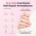 Modelones 15ml 8-in-One Nail Ridge Filler Strengthener Base Coat Nail Polish Repair Nail Growth Treatment for Thin and Damaged Nails Pink - Buy Online on GoSupps.com
