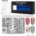Nail Art Stamping Kit Flowers Nail Template Plates Manicure Stamper with Scraper Style1 Brushes - Buy Online on GoSupps.com