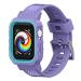 Phaedra Designed for Apple Watch Band 41mm/ 40mm/ 38mm with Bumper Case, Shockproof Soft TPU Sport Watch Bands Wrist Strap with Protective Bumper Cover Compatible with iWatch 7/ 6/ 5/ 4/ 3/ 2/ 1/ SE, Purple and Blue 41mm/40mm/38mm-Purple