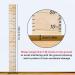 MHJY Kids Height Chart - Wooden Ruler Growth Measurement Wall Decor for Boys and Girls - 7.9'' x 79'' Canvas Height Measure Chart - Nursery Bedroom Decor - Buy Online on GoSupps.com