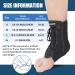 Buy Ankle Brace for Sprained Ankle - Lace-Up Stabilizer with Support Bars | Achilles Tendon Support for Men & Women - Size L - Buy Online on GoSupps.com