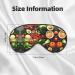 Buy Healthy Food Print Double-Sided Eye Mask | Soft Light Blocking for Better Sleep Quality - International Shipping Available - Buy Online on GoSupps.com