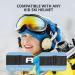 AKASO Kids Ski Goggles - Anti-Fog, UV Protection, Double-Layer Spherical Lenses - Black Frame/Grey Lens with Revo Red - Buy Online on GoSupps.com