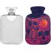 Naanle Skull & Roses Hot Water Bottle 2L Transparent Hand/Foot Warmer for Pain Relief & Heat Therapy Ideal for Cold Therapy & Comfort - Buy Online on GoSupps.com