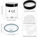 24 Pack 4 oz Clear Plastic Containers with Lids and Labels for Beauty Products - Body Butter Jars, Body Scrubs, Face Creams, Lotions - Buy Online on GoSupps.com
