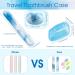 INSFIT Travel Toothbrush Case Set - Portable Breathable Holder with Clear Head Covers - Perfect for Family, Office, Gym - Dusty Blue - Buy Online on GoSupps.com