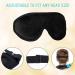 Kids 3D Memory Foam Sleep Mask Set - Adjustable Strap 3D Blindfolds in Black and Green - Travel and Home Use - Buy Online on GoSupps.com