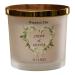 Personalised Large Double Wick Wedding Candle Gift with Floral Heart (Planet spa)