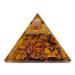 Lamare - Orgonite pyramid with tiger eye - energetic balance and protection - positive energies - happiness and wealth - protection against bad energies - 2.4 "(61 mm approx.) 2.4" (61 mm) tiger eye