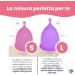 Upshell Soft Menstrual Cup - Reusable & Washable | Comfortable & Safe - Large Violet (1 Piece) - Buy Online on GoSupps.com