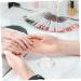 Milisten Glass Jar Candy Jar Decor Nail Art Accessories Nail Dish for Acrylic Nails Nail Cups Nail Dish with Lid Nail Art Liquid Holder Nail Art Dish Dappen Dish Castor Glass Heart-shaped 1 - Buy Online on GoSupps.com