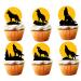 18pcs Wolf Cupcake Toppers for Kids Adult Wolf Birthday Party Decorations Night of the Wolf Party Favors Supplies Werewolf Animal Howl Wolf Cake Decorations