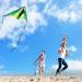 Laruita Delta Kite for Kids & Adults - Easy-to-Fly Beginner Kite with 300ft String - Green - Buy Online on GoSupps.com