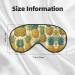 Pineapple Soft Eye Mask Women's Breathable Eye Band Perfect for Travel and Relaxation - Buy Online on GoSupps.com