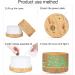 Hianjoo 700ml Aroma Diffuser & Humidifier - Ultrasonic Aromatherapy with Timer LED Lights & 7 Colors for Office Yoga Spa & Bedroom - Light Wood Grain Design - Buy Online on GoSupps.com