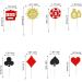Arthsdite 24 Pcs Casino Poker Theme Party Decorations Poker Heart Cupcake Toppers Las Vegas Casino Night Cake Decorations Playing Card Toothpicks Fruit Food Picks Birthday Party Favors Supplies - Buy Online on GoSupps.com