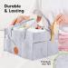Large Baby Diaper Caddy Organizer for Changing Table - Nursery Storage Organizer (Classic Gray) - Buy Online on GoSupps.com