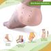 Silicone Transparent Heel Protectors 2 Pairs for Men & Women | Foot Pain Relief & Shoe Protection | Ideal for Dry Damaged Feet - Buy Online on GoSupps.com