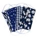 riou 4 Pieces Face Mask Fabric Washable Breathable Dustproof Mouth and Nose Protection Scarf for Women Men