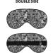 Sleep Mask Eye for Women & Men - Reusable Soft Blackout Eye Masks for Better Sleep Travel & Camping - Black White Marble Gift Essentials - Buy Online on GoSupps.com