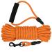Vivifying Long Dog Leash 20ft Reflective Dog Training Leash for Outside and Yard Floating Long Line Lead with Soft Handle for Camping Hiking Swimming Beach and Lake(6M Orange)