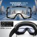 Odoland Frameless Ski Goggles with Detachable Lens - Anti-Fog, UV Protection, Black Frame, Blaze Lens (VLT 25%) - Buy Online on GoSupps.com
