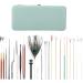 Professional Ear Wax Removal Kit - Double Ended Ear Scoop Spoon with Brush and Storage Box - 23 Mint Green Ear Picking Sets - Buy Online on GoSupps.com