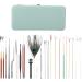 23Pcs Double Headed Stainless Steel Ear Spoons Set - Mint Green Ear Wax Removal Tools and Ear Care Accessories - Buy Online on GoSupps.com