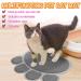 INFURIDER Cat Litter Mat Cute Paw Shape Pet Feeding Mat 15 x12 Cat Food Water Bowl Placemat Anti-Slip Puppy Cat Eating Dish Pad for Pet Accessories(2 Pack) - Buy Online on GoSupps.com
