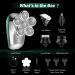 JIMSTER 5-in-1 Head Shaver for Men - Waterproof Electric Bald Shaver Grooming Kit with Beard Trimmer and Nose Clipper - Cordless Type-C Charge - Green - Buy Online on GoSupps.com