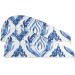 Shibori Waves Blue White Hair Towel 2 Pack | Super Absorbent Quick Dry Hair Turbans for Women & Girls - Buy Online on GoSupps.com