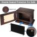 Cremation Memorial Urns for Human Ashes Adult Male Female Wooden Picture Frame Urns Box and Casket for Ashes Men Women Child Large Burial Funeral Urns for Ashes (Walnut) - Buy Online on GoSupps.com